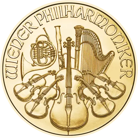 1/10 oz Златна монета Виенска Филармония