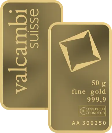 50 гр. Златно кюлче Valcambi | Minted