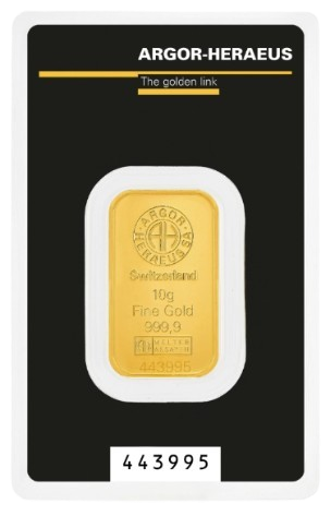 1 oz Златно кюлче Argor-Heraeus |  Kinebar