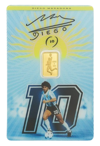 1 гр. Златно кюлче PAMP |  Diego Maradona 2026